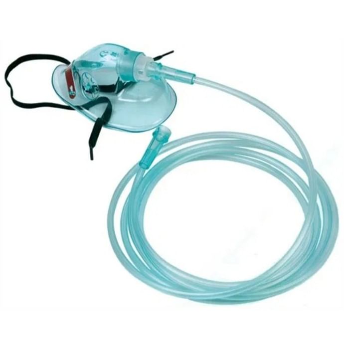 PHS Oxygen Mask with Tubing & Connector Free Size Transparent