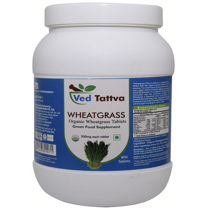Ved Tattva Wheatgrass Organic Grass Tablet