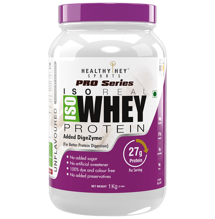 HealthyHey Sports ISO Whey Protein Unflavoured