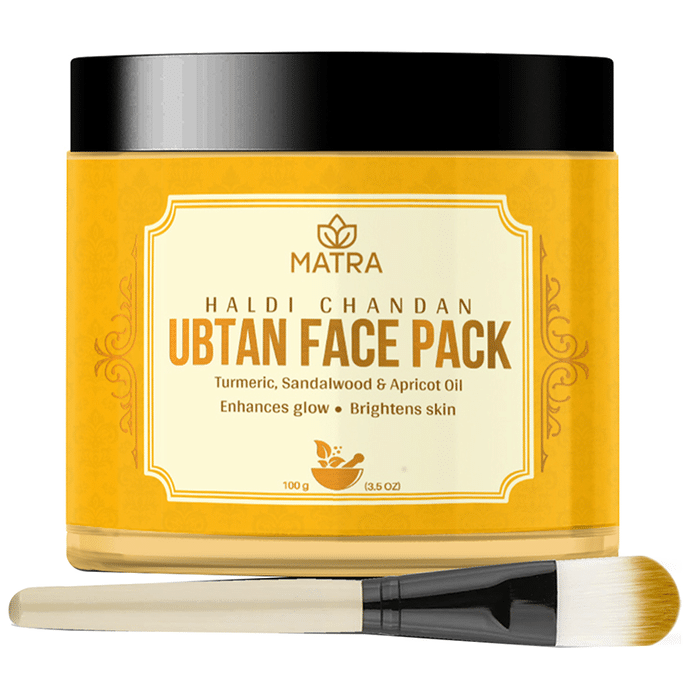 Matra Haldi Chandan Ubtan Face Pack with Face Pack Brush Free