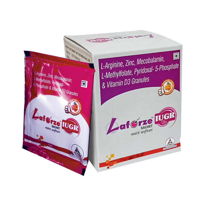 Laforze IUGR Granules Tangy Orange Sugar Free