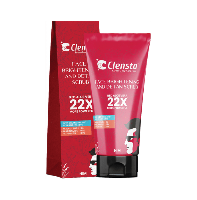 Clensta Face Brightening and Detan Scrub for Him Scrub