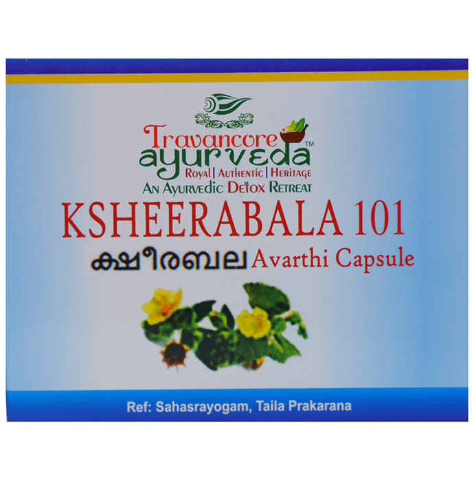 Travancore Ayurveda Ksheerabala 101 Avarthi Capsule