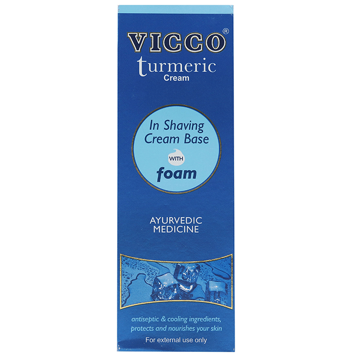 VICCO TURMERIC Cream In Shaving Cream Base with Foam