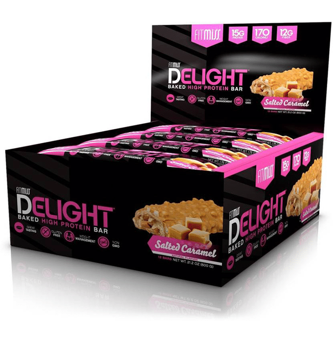Muscle Pharm Fitmiss Delight Protein Bars Salted Caramel