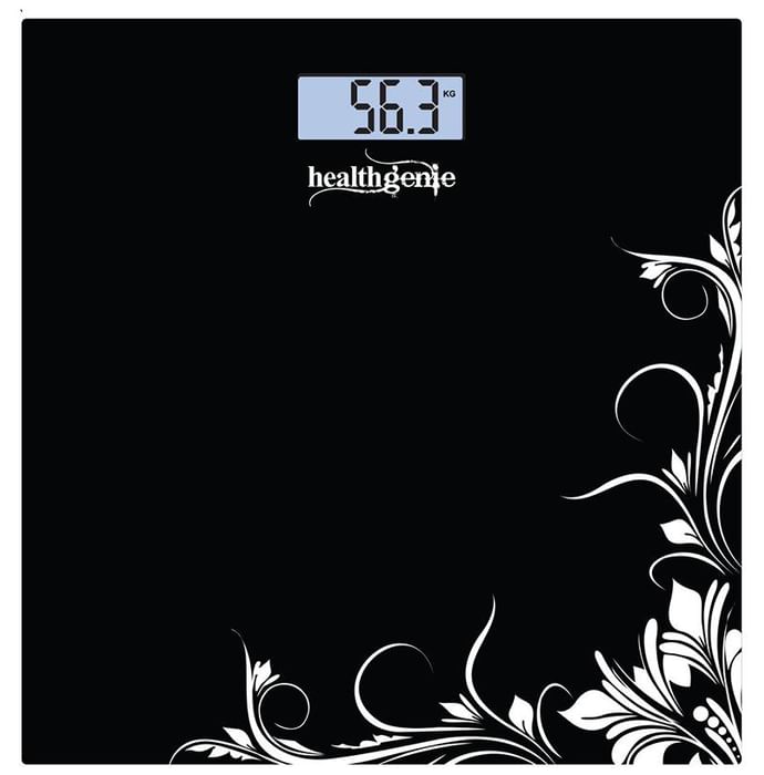 Healthgenie 3375 Electronic Digital Weighing Machine Black Pattern