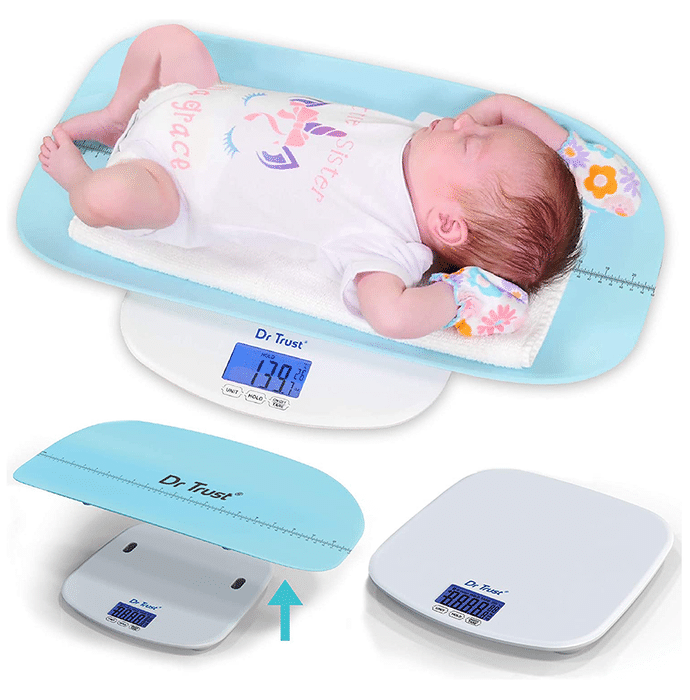 Dr Trust USA Digital Baby, Infant, Toddler and Adult Weighing Scale Blue