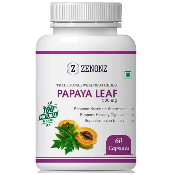 Zenonz Papaya Leaf 500mg Capsule