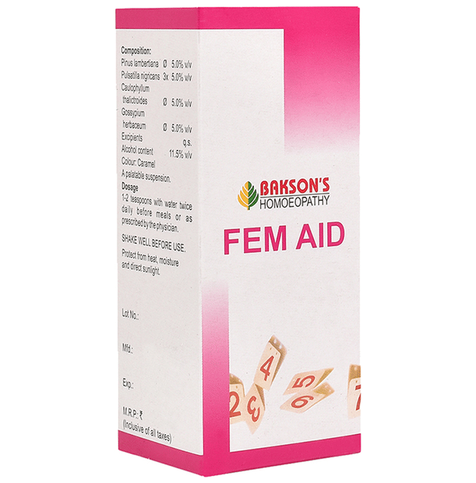Bakson's Fem Aid Syrup