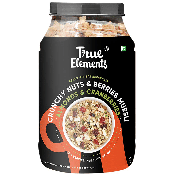 True Elements Crunchy Nuts & Berries Muesli Almonds & Cranberries