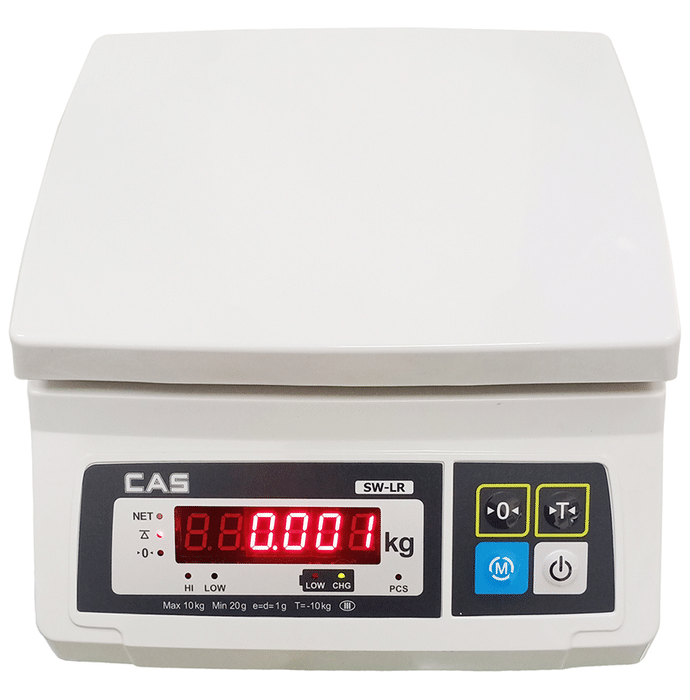 CAS SWLR2 Electronic Rechargeable Weighing Scale with Dual Display (2kg x 0.2g)