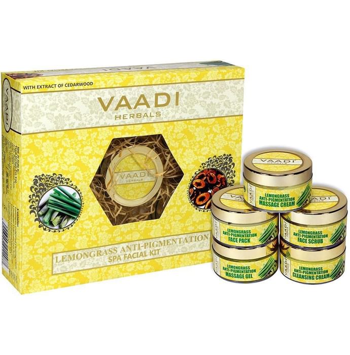 Vaadi Herbals Lemongrass Anti-Pigmentation Spa Facial Kit with Cedarwood Extract 270gm