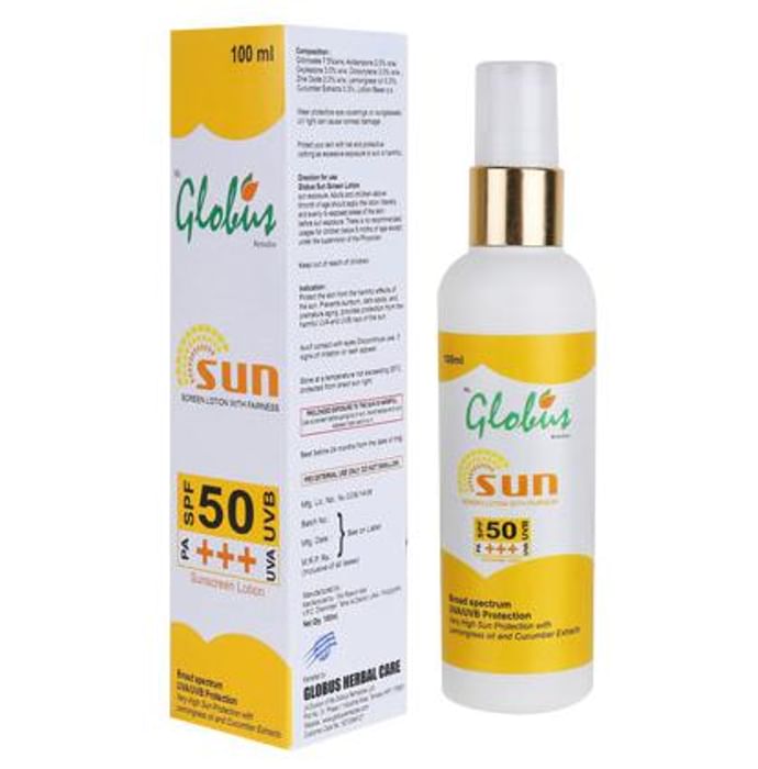 Globus Sun Screen Lotion Spf 50+++