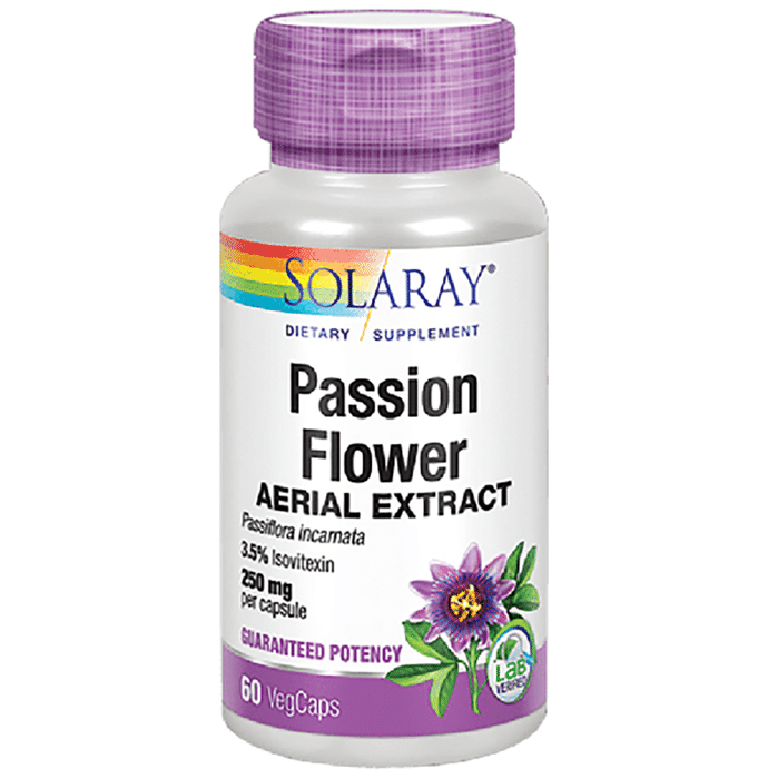 Solaray Passion Flower Aerial Extract 250mg Veg Cap