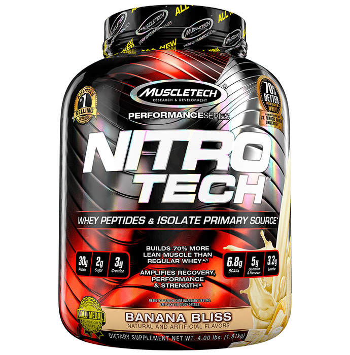 Muscletech Performance Series Nitro Tech Whey Isolate Banana Bliss