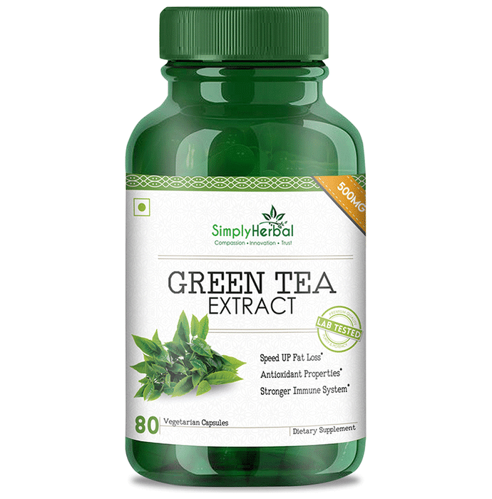 Simply Herbal Green Tea Extract Vegetarian Capsule