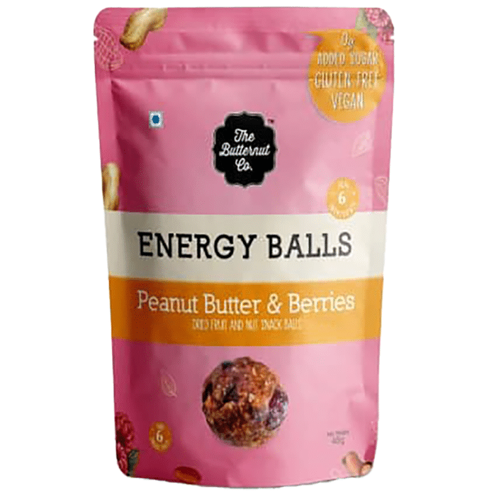The Butternut Co. Energy Balls (288gm Each) Peanut Butter & Berries