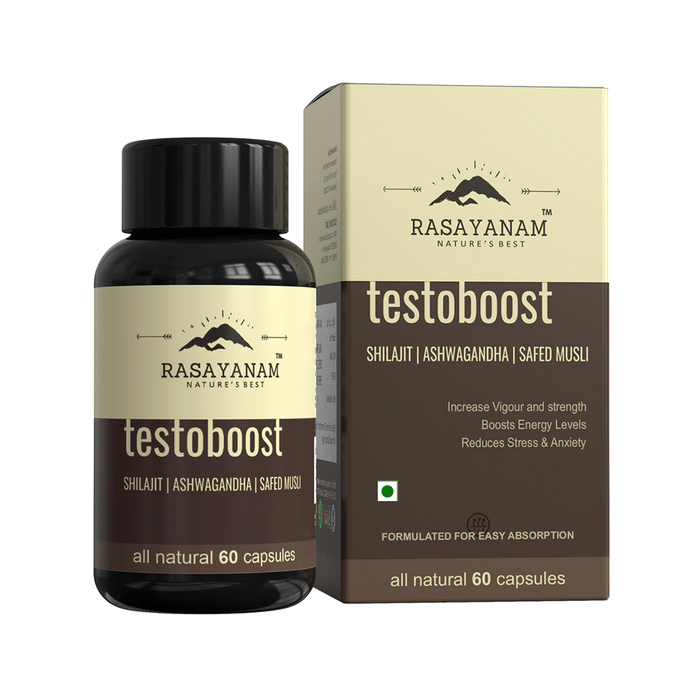 Rasayanam Testoboost Shilajit Ashwagandha Safed Musli Capsule