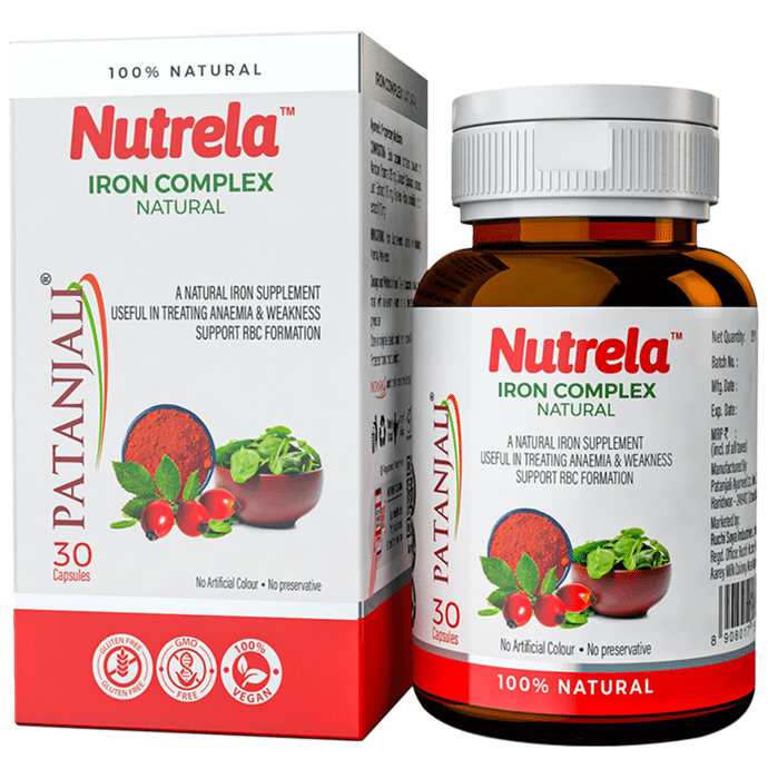 Patanjali Nutrela Natural Iron Complex Capsule