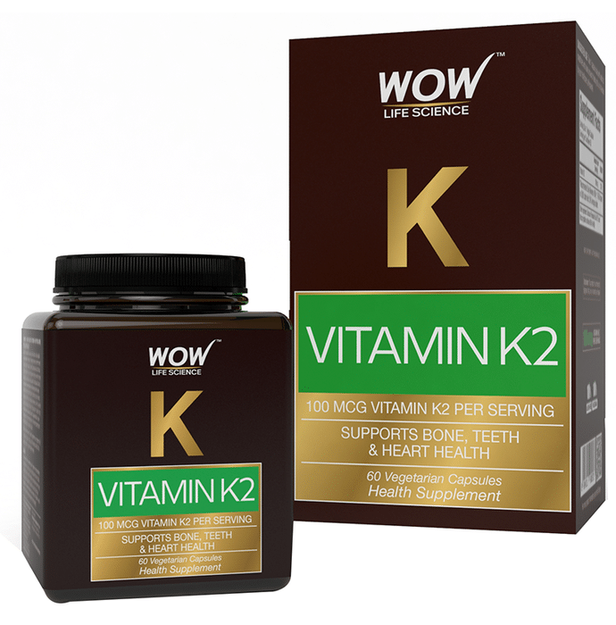WOW Life Science Vitamin K2 Vegetarian Capsules