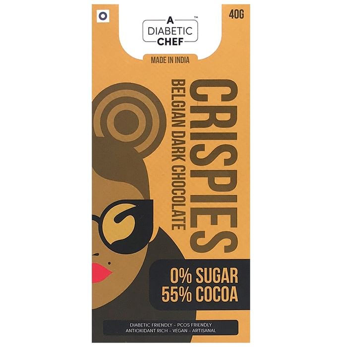 A Diabetic Chef Crispies Belgian Dark Chocolate (40gm Each)
