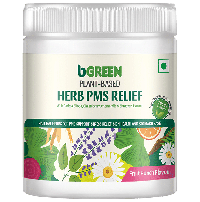 B Green Plant-Based Herb PMS Relief Powder Fruit Punch