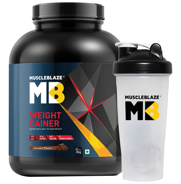 MuscleBlaze Weight Gainer with Free Shaker Chocolate