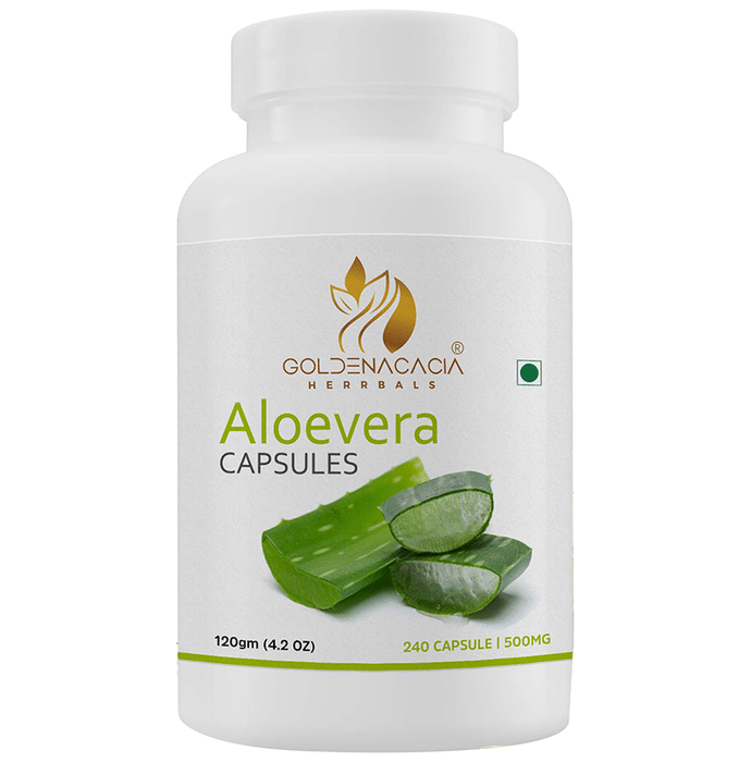 Goldenacacia Herrbals Aloevera 500mg Capsule