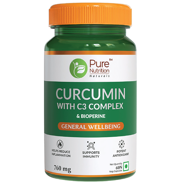 Pure Nutrition Curcumin with C3 Complex Veg Capsule