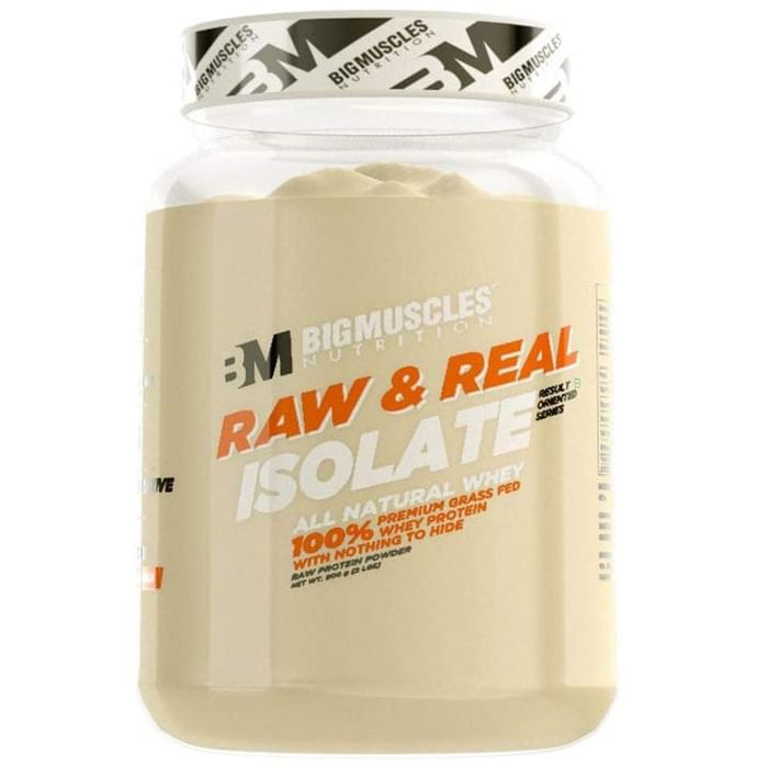 Big Muscles Raw & Real Isolate Whey Protein Powder