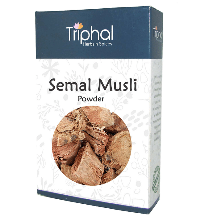 Triphal Semal Musli/ Musli Simbal/ Musli Lal/ Bombax Malabaricum DC/ Silk Cotton Root Powder