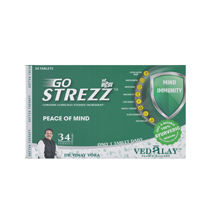 Vedalay House of Ayurveda Go Strezz Tablet