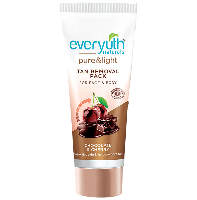 Everyuth Naturals Pure & Light Tan Removal Pack Chocolate & Cherry