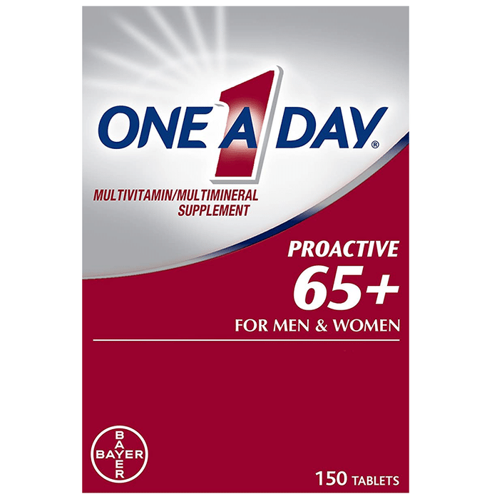 One A Day Multivitamin/Multimineral Supplement Proactive 65+ Tablet for Men & Women
