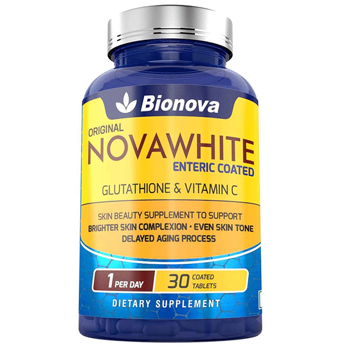 Bionova Novawhite Glutathione 500mg With Vitamin C 500mg Enteric Coated Tablet
