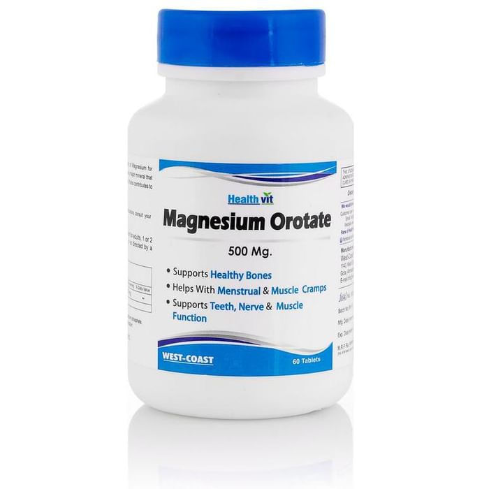 HealthVit High Absorption Magnesium Orotate 500mg Tablet