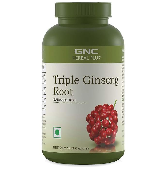 GNC Herbal Plus Triple Ginseng Root Capsule