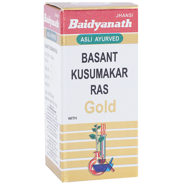 Baidyanath (Jhansi) Basant Kusumakar Ras with Gold Tablet