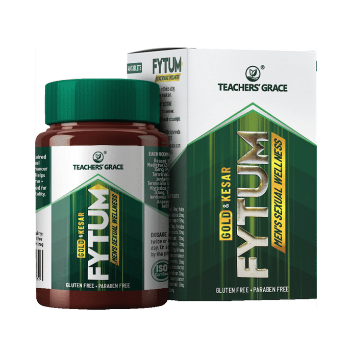 Teachers' Grace Gold & Kesar Fytum Men's Sexual Wellness Tablet