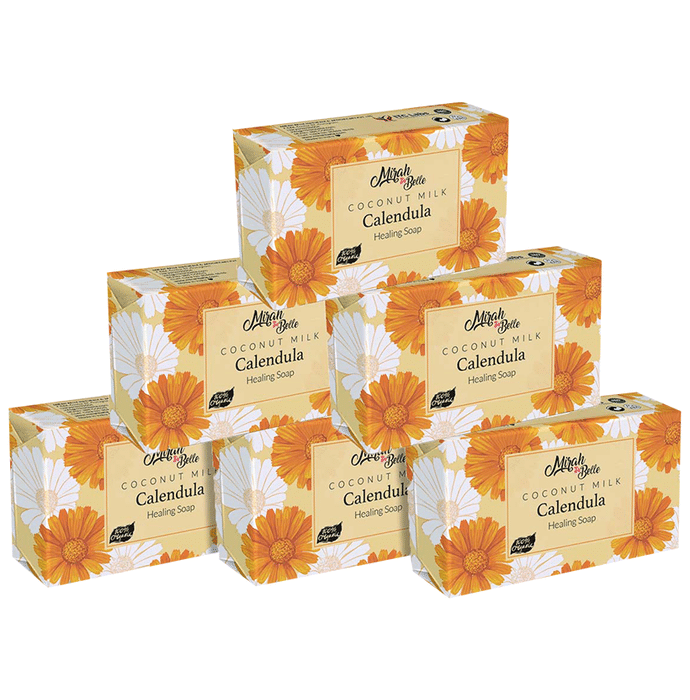 Mirah Belle Coconut Milk Soap (125gm Each) Calendula