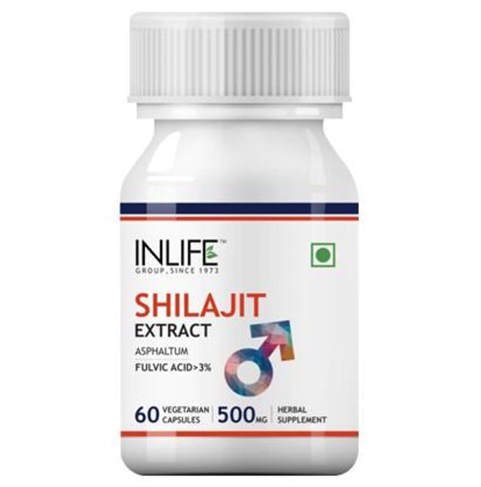 Inlife Shilajit Extract 500mg Capsule