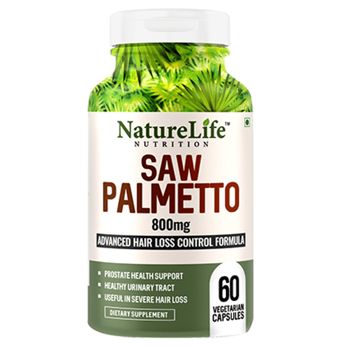 Nature Life Nutrition Saw Palmetto 800mg Vegetarian Capsule