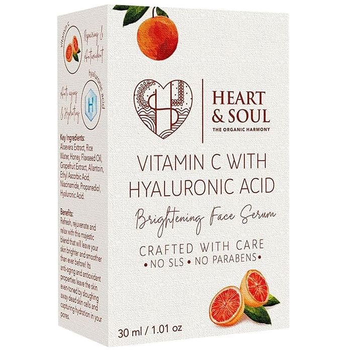 Heart and Soul Vitamin C with Hyaluronic Acid Brightening Face Serum