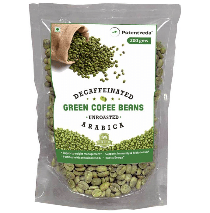 Potentveda Decaffeinated Unroasted Arabica Green Coffee Beans