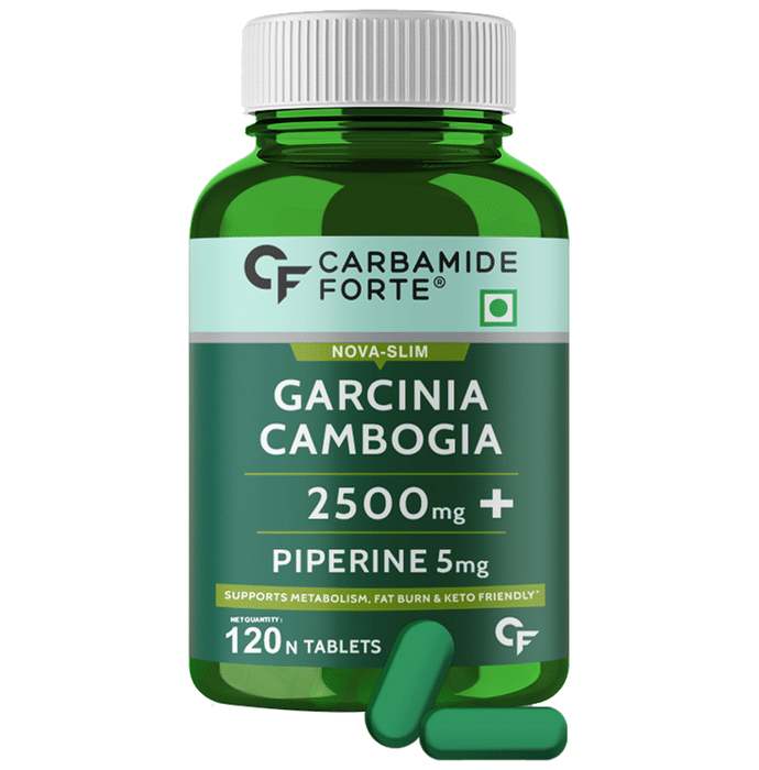 Carbamide Forte Garcinia Cambogia 2500mg with 5mg Piperine,60% HCA Tablet