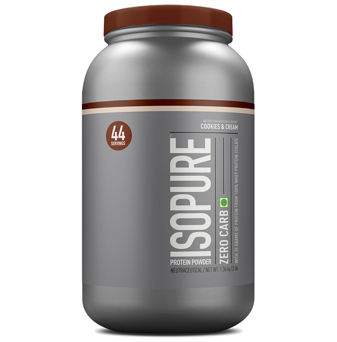 Isopure Zero Carb 100% Whey Protein Isolate Powder Cookies & Cream
