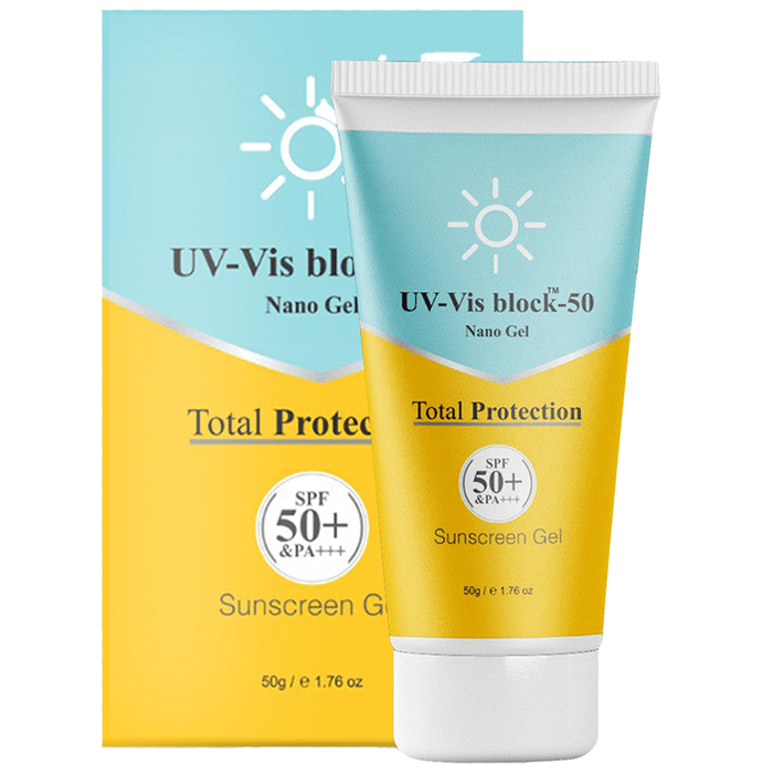 UV-Vis Block 50 Total Protection Sunscreen Gel SPF 50+ & PA+++