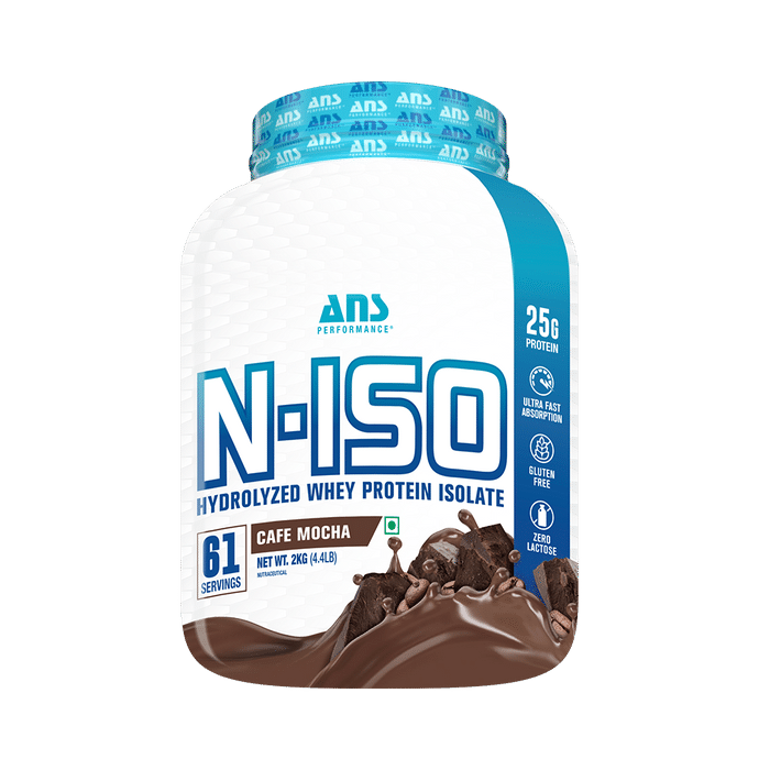 ANS Performance N-Iso Hydrolyzed Whey Protein Isolate Powder Cafe Mocha