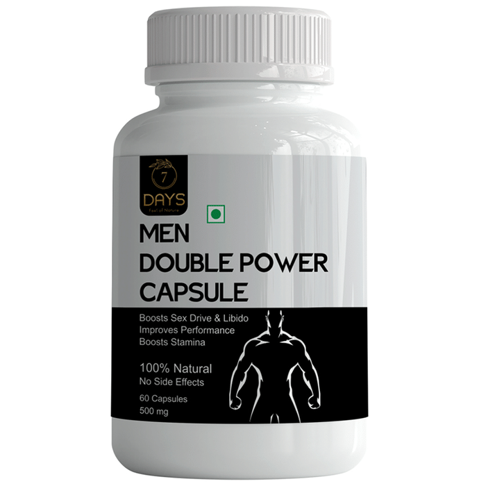 7Days 100% Natural Double Power for Men 500mg Capsule