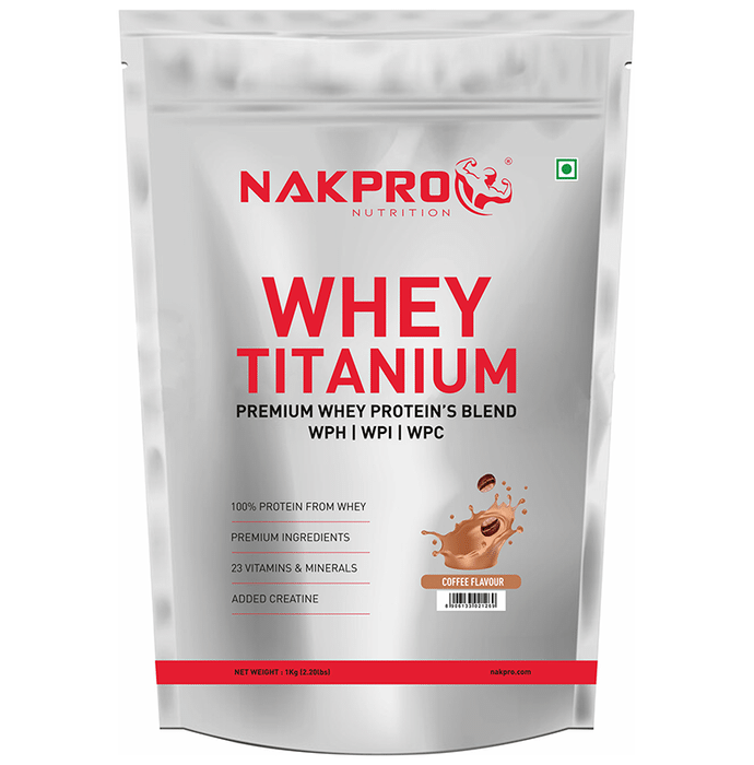 Nakpro Nutrition Whey Titanium Premium Whey Protein's Blend Coffee